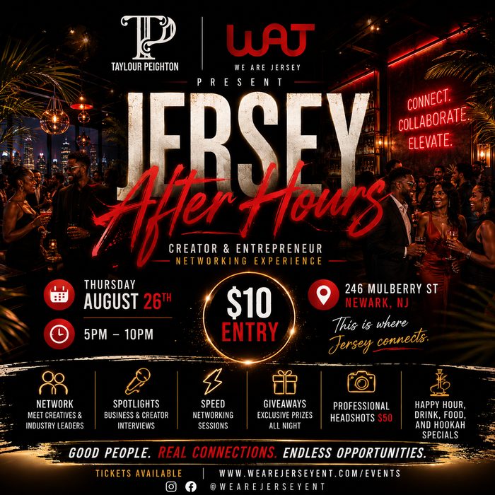 Jersey After Hours — Creator & Entrepreneur Networking Experience — August 26 2026