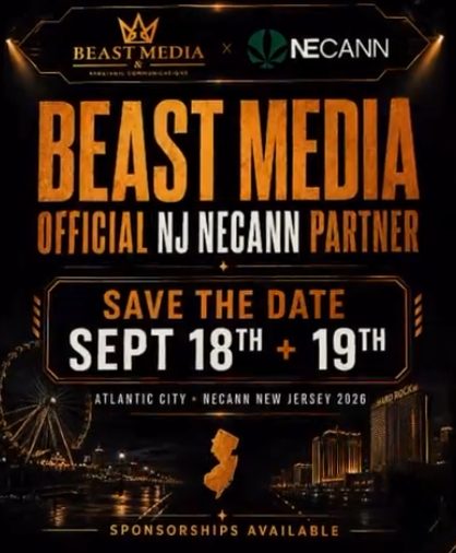NECANN New Jersey 2026 — Beast Media Official NJ NECANN Partner — September 18 to 19 2026